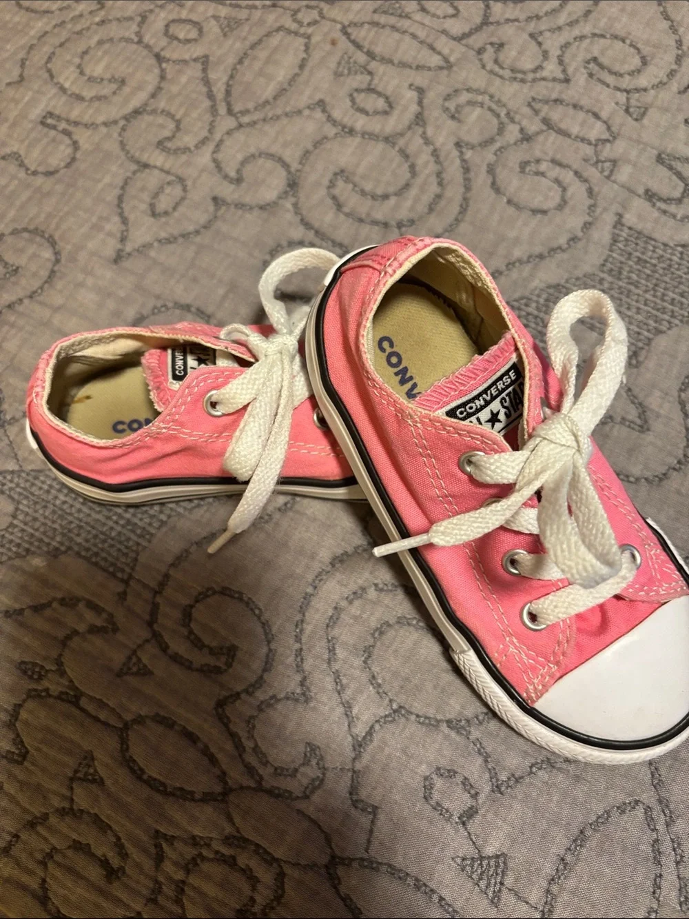 Converse Kids Pink Low Top Sneakers